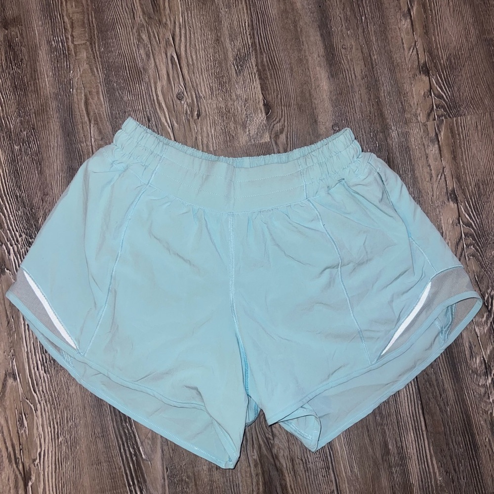 Lululemon Light Blue Hotty Hot Shorts